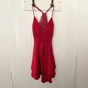 Red Honey and Roses Dress Sz.Med